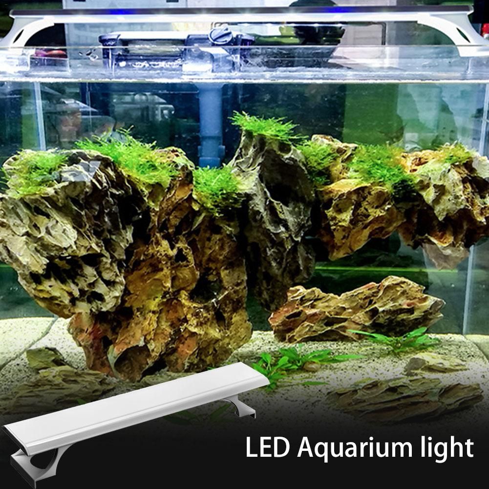 8W Aquarium LED Light Water Lamp Full Spectrum Bracket Lamp For Fish Tank Lighting AC220V EU Plug