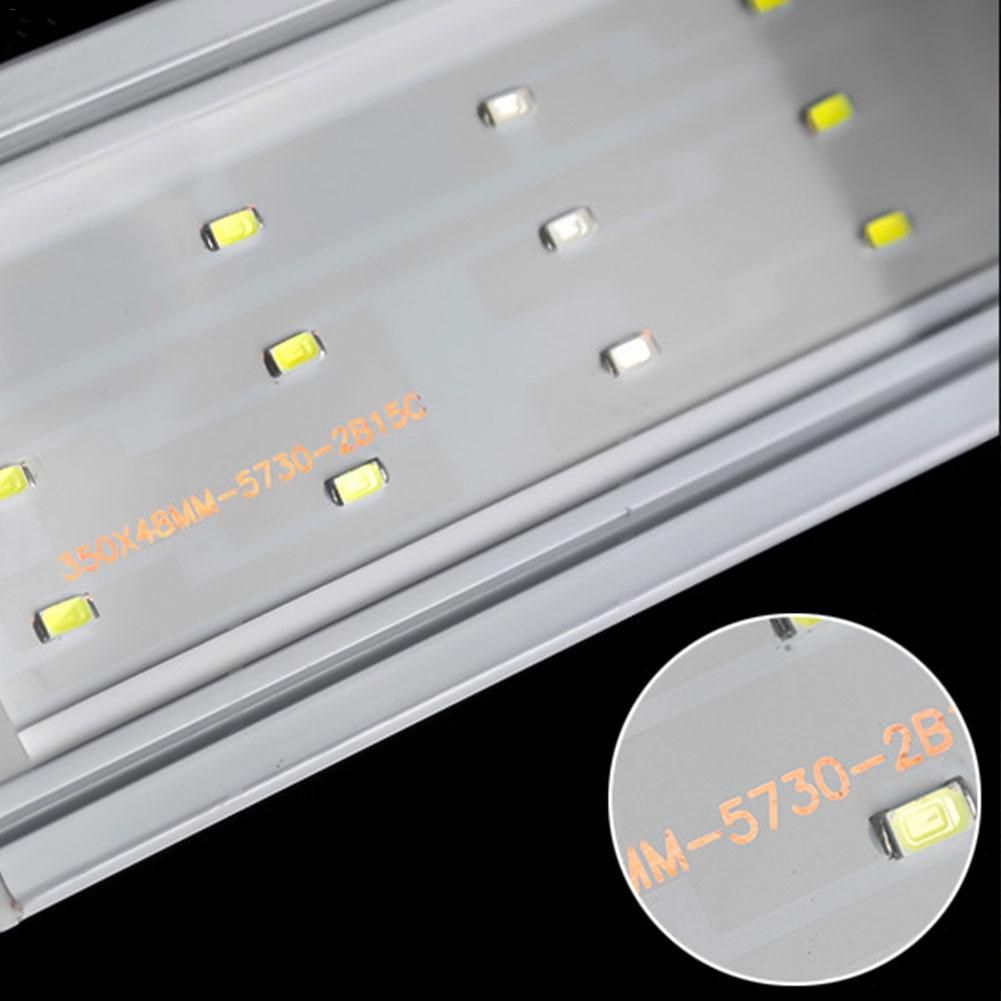 8W Aquarium LED Light Water Lamp Full Spectrum Bracket Lamp For Fish Tank Lighting AC220V EU Plug