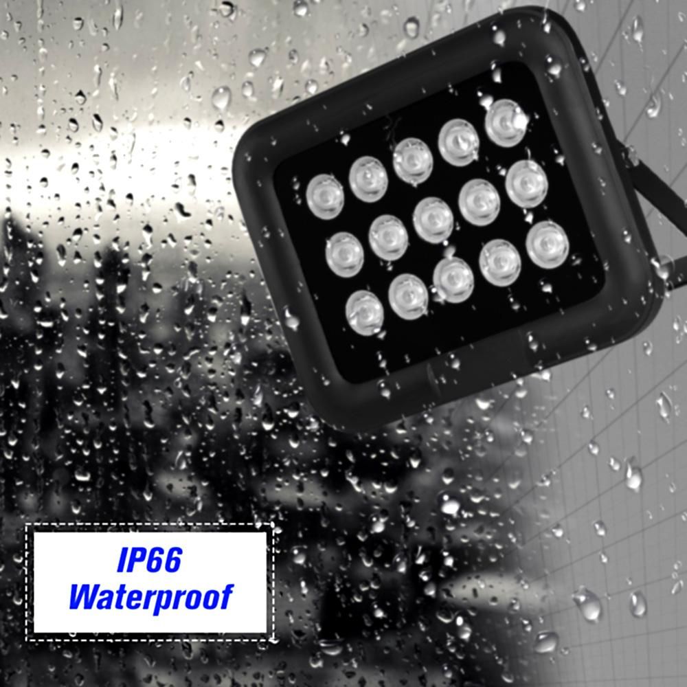 Infrared Illuminator 15pcs Array IR LEDS IR Illuminator Night Vision Wide Angle Long Range Outdoor Waterproof for CCTV Security Camera