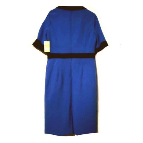 Women's Contrast Formal Collared Dress