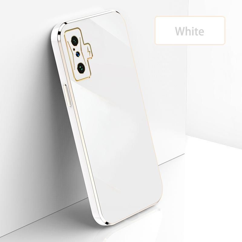 Ultra Thin Plating Phone Case for Poco F4 GT Redmi K50 Gaming Lens Protection soft Phone Back Cover-White