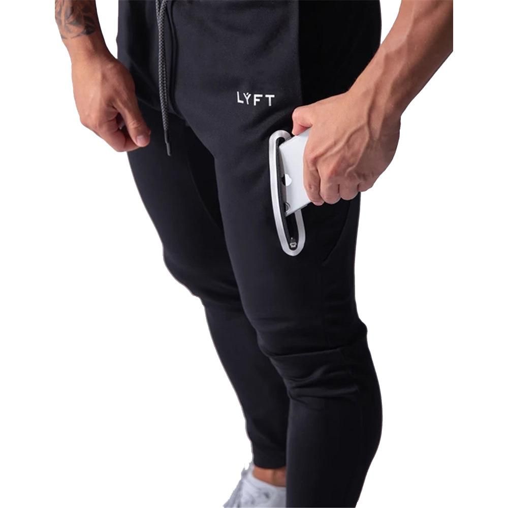 Mens running sports pants cotton tracksuit tight pants for bodybuilding 20CK01-2