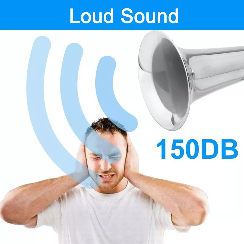 150dB Dual Trumpet Air Horn Loud Electric Horn 12 V With