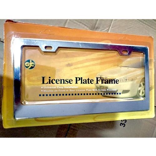 Universal Silver Licence Plate Number Cover For All Cars