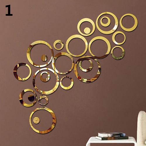 Home Accessories DIY Creative Decoration 3D Mirror-Gold