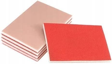 Sanding Sponge Sanding Block Pad Hook and Loop 3000 Grit 3.9inch * 2.8inch * 0.2inch Pink 5pcs