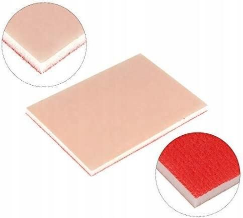 Sanding Sponge Sanding Block Pad Hook and Loop 3000 Grit 3.9inch * 2.8inch * 0.2inch Pink 5pcs