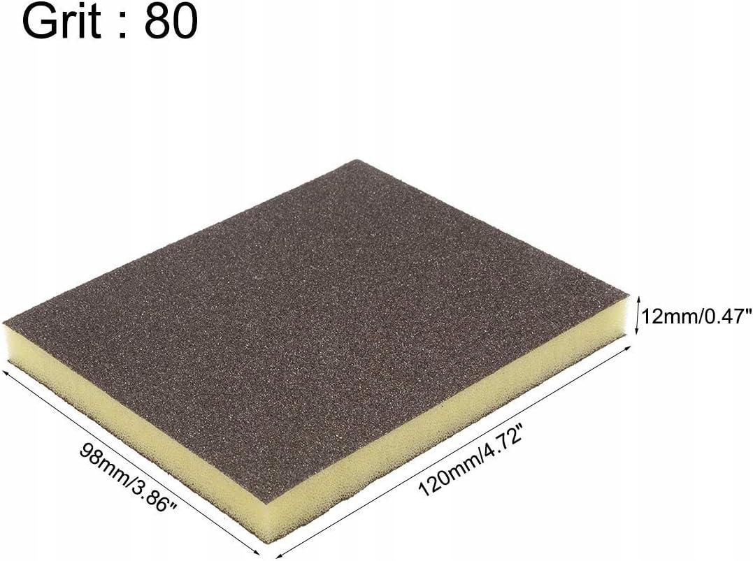 Sanding sponge with sanding block for kitchen, metal, drywall/wood, 12 pcs.