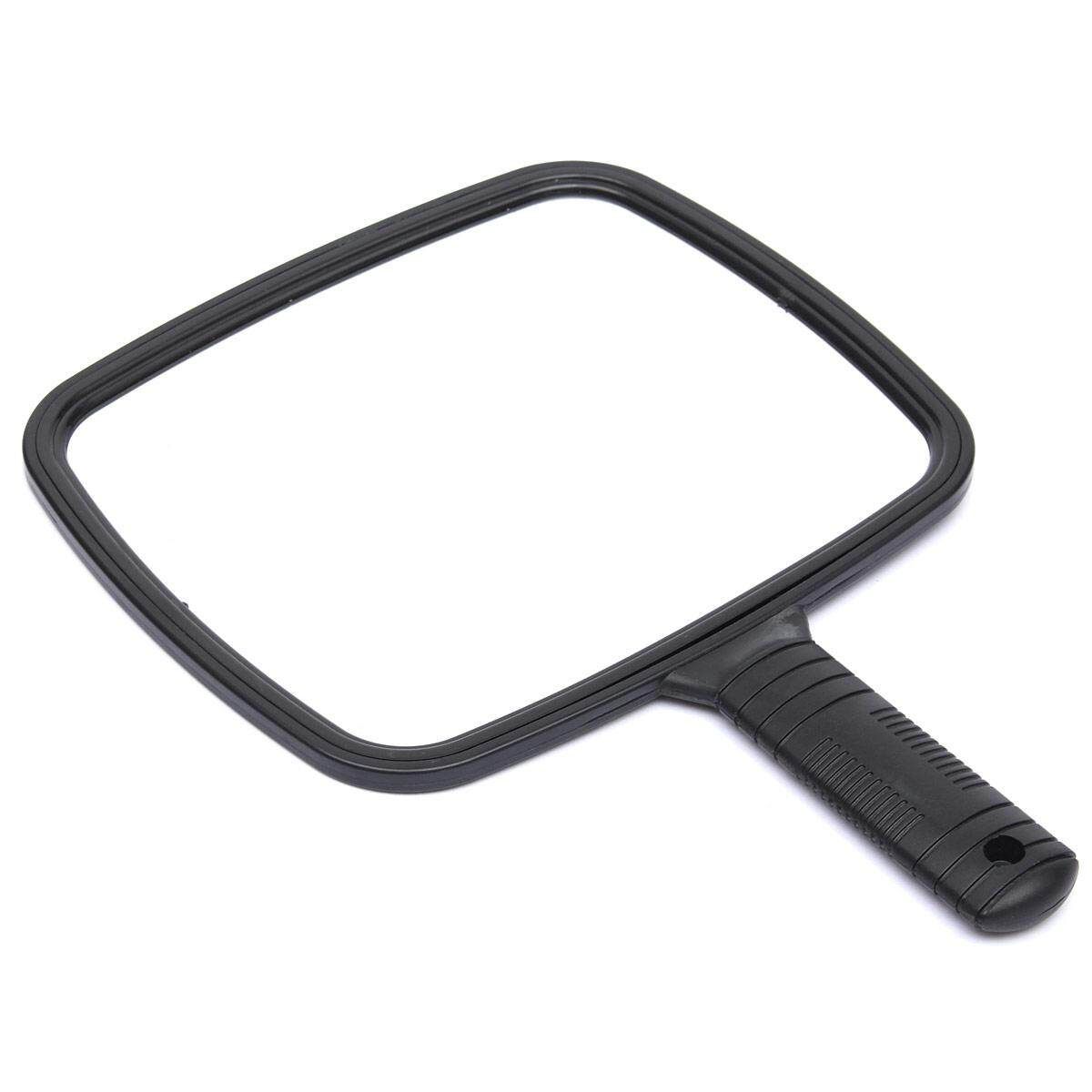 Square Handheld Salon Barbers Hairdressers Paddle Beauty Cosmetic Makeup Mirror