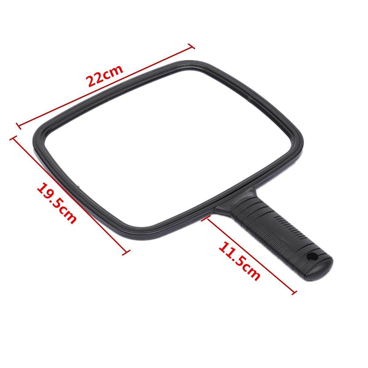 Square Handheld Salon Barbers Hairdressers Paddle Beauty Cosmetic Makeup Mirror