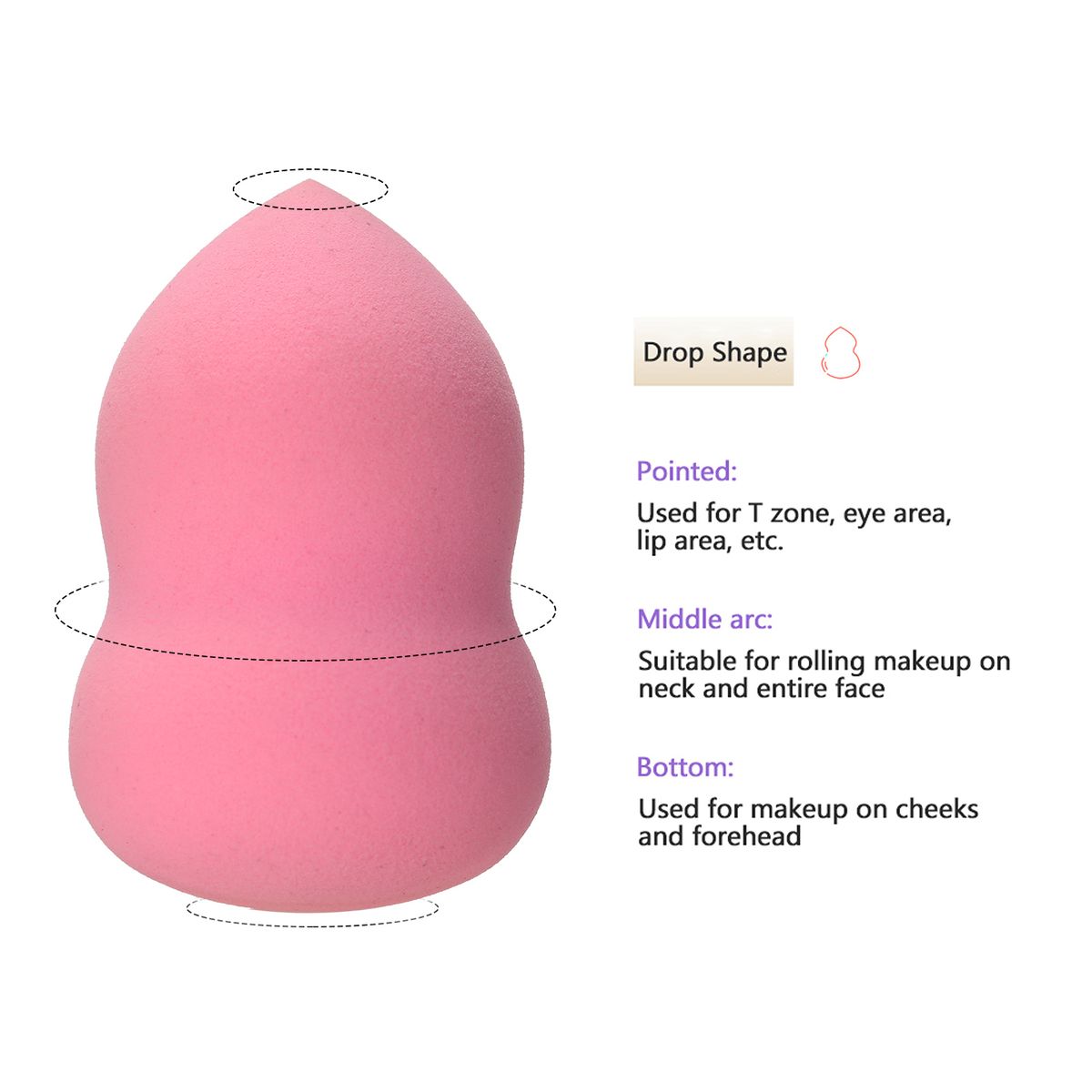 10PCS/Set Makeup Sponge Beauty Egg Dry And Wet Sponge Puff