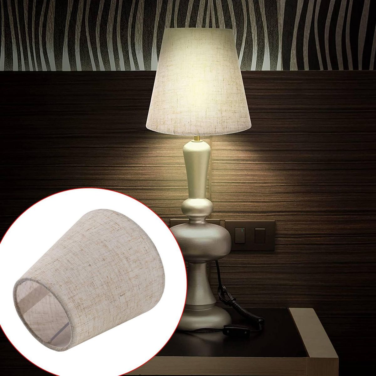 Small Lamp Shade Cloth Lamp Cover Chandelier Lamp Dust