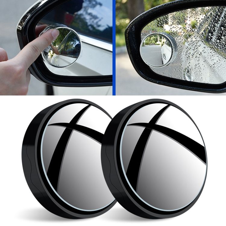 1pair HD Large View Suction Cup Blind Spot Mirror