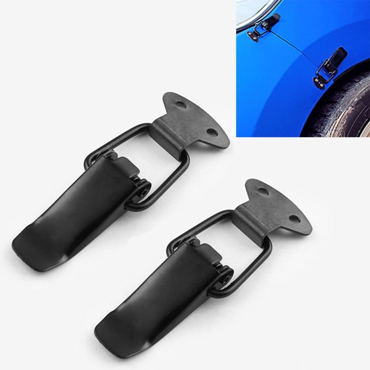 EA059 2 PCS Universal Car Iron Bumper Safety Fixed Buckle