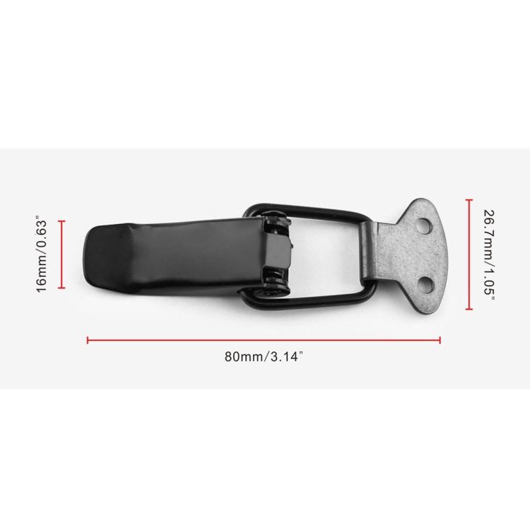 EA059 2 PCS Universal Car Iron Bumper Safety Fixed Buckle