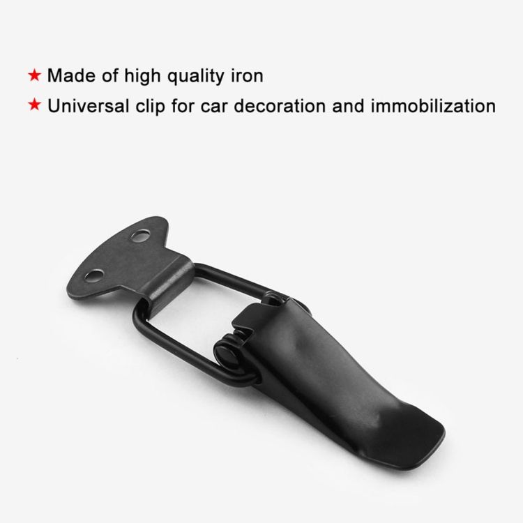 EA059 2 PCS Universal Car Iron Bumper Safety Fixed Buckle