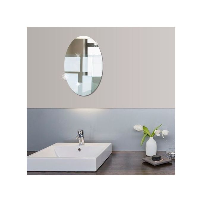 Unbreakable Mirror Stickers On Tiles