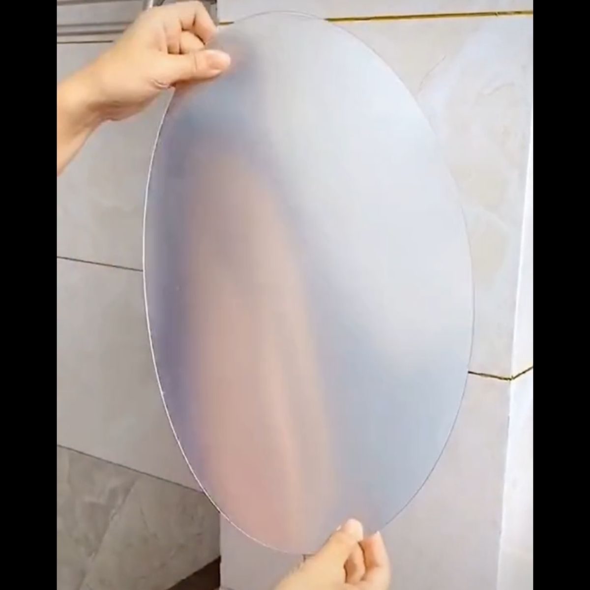 Oval Flexible Self Adhesive Mirror - 40*60cm