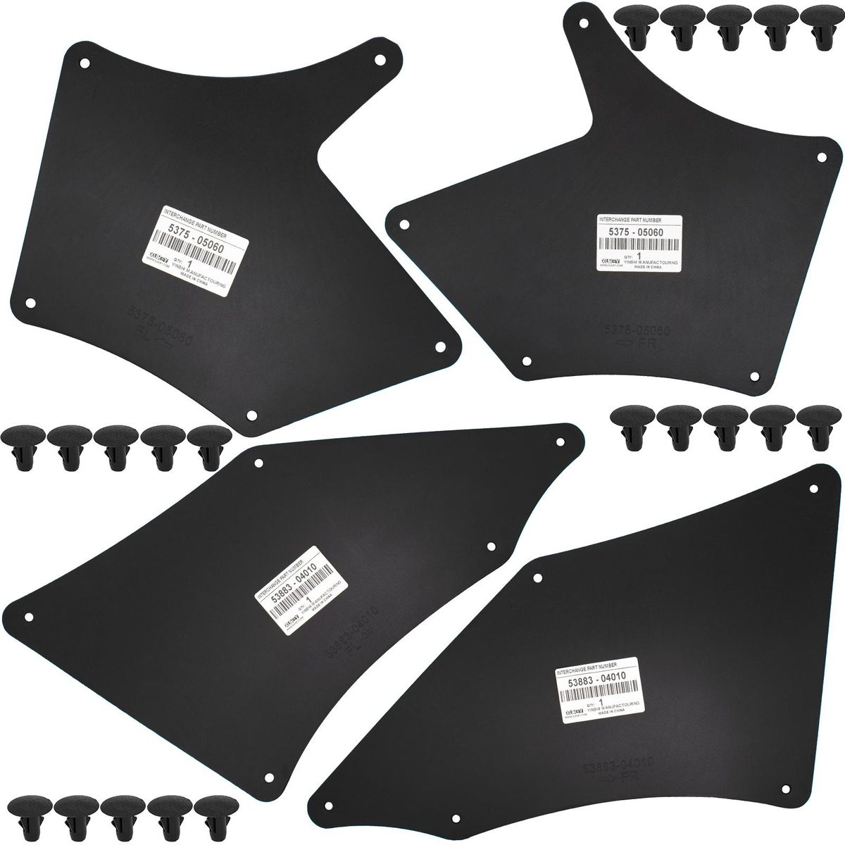 Apktnka Fender Liners Sp Shield For Toyota Tacoma 2005 Apron Seal Flaps Mudflaps Mudguards Guards Skirt W Clips
