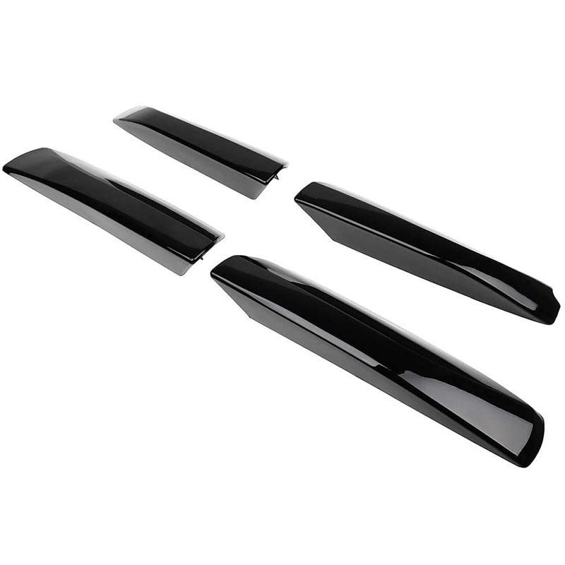 Car Roof Luggage Rack Rail End Cover Shell 4PCS for Toyota Highlander 2008-2014 Rooftop Cargo Carrier