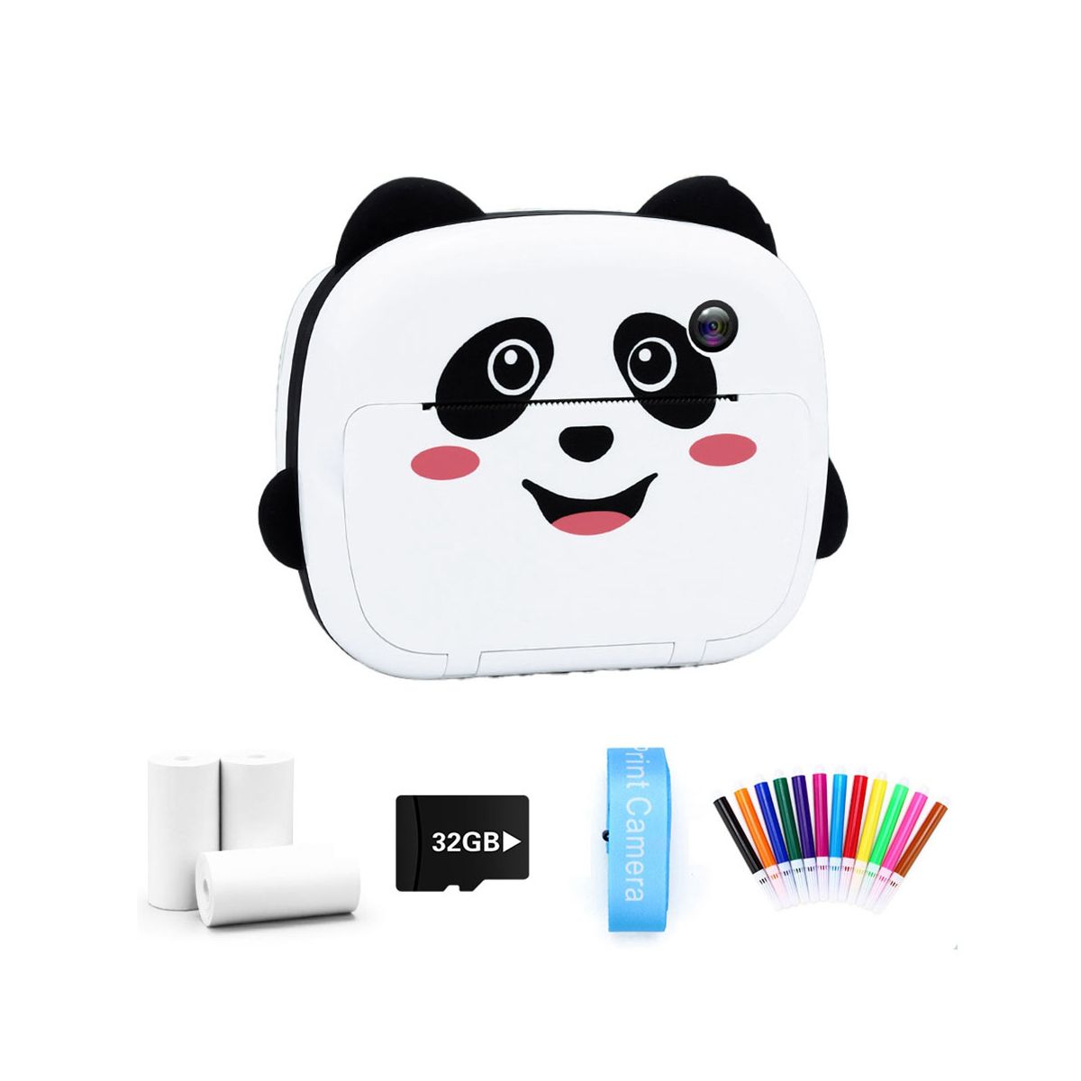 Instant Print Camera Thermal Printing Photo Camera Kid WIFI Digital Camera Girls Toy Child 1080P HD Video Camera