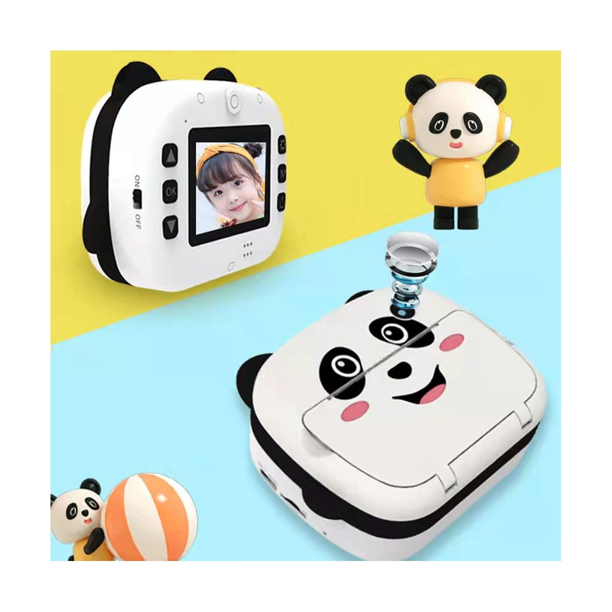 Instant Print Camera Thermal Printing Photo Camera Kid WIFI Digital Camera Girls Toy Child 1080P HD Video Camera