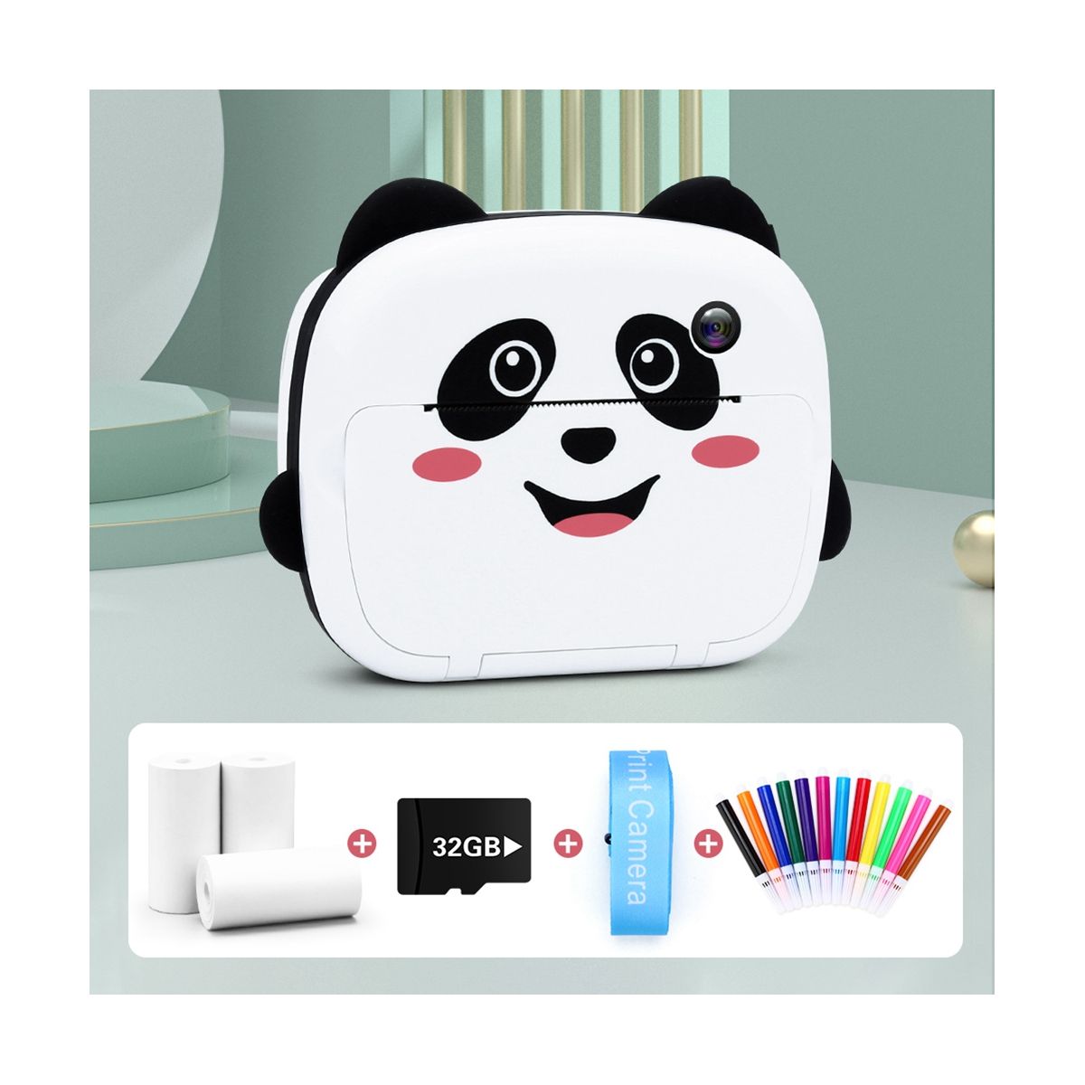 Instant Print Camera Thermal Printing Photo Camera Kid WIFI Digital Camera Girls Toy Child 1080P HD Video Camera