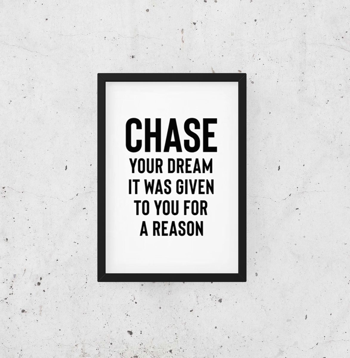 Chase Your Dream Decorative Wall Frame