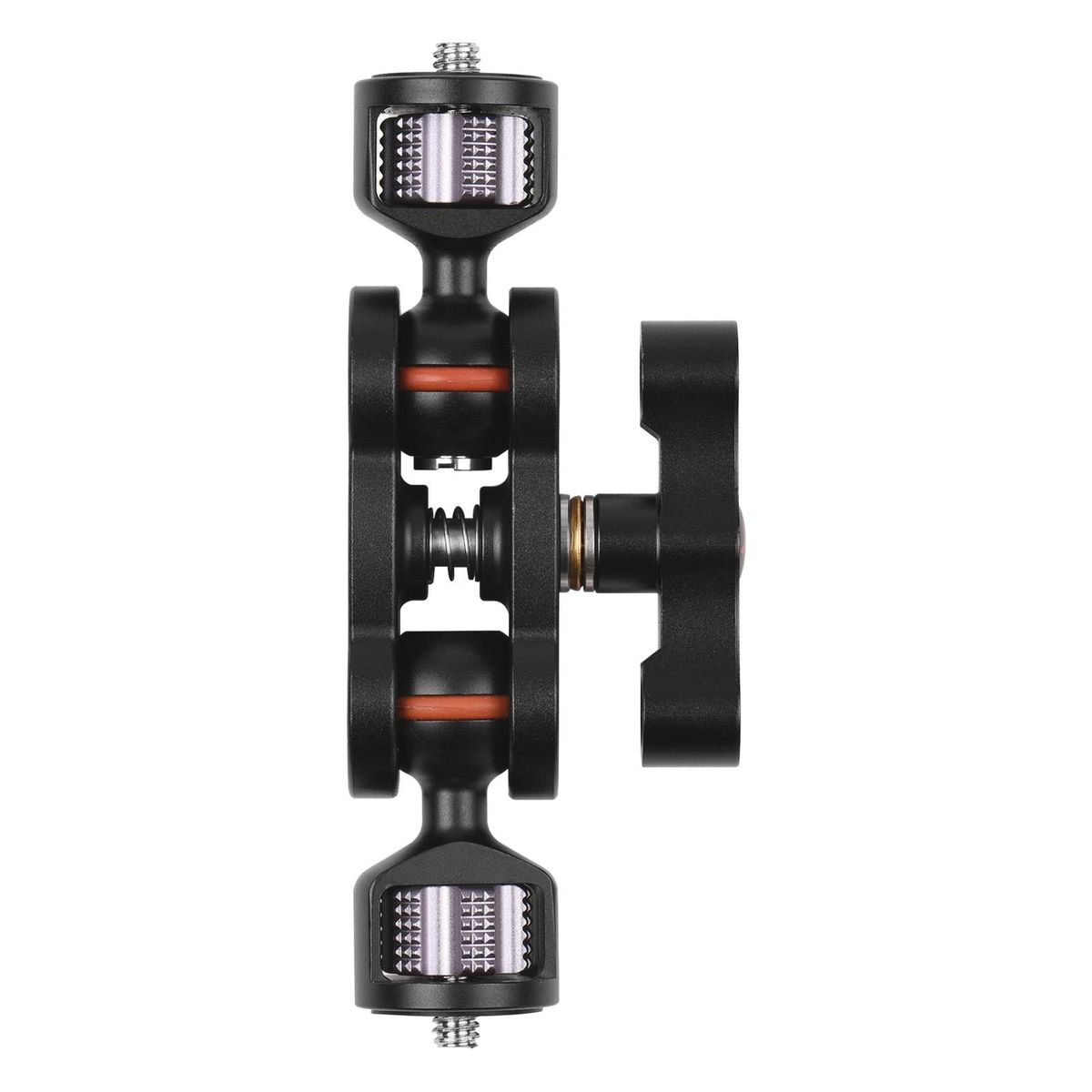 Andoer MA-113 Magic Arm Extension Bracket Monitor Mount Adapter Aluminum Alloy 1/4 Inch Screws Connection Dual Flexible Ball Heads for Mounting Video Monitor LED Light with Storage Box