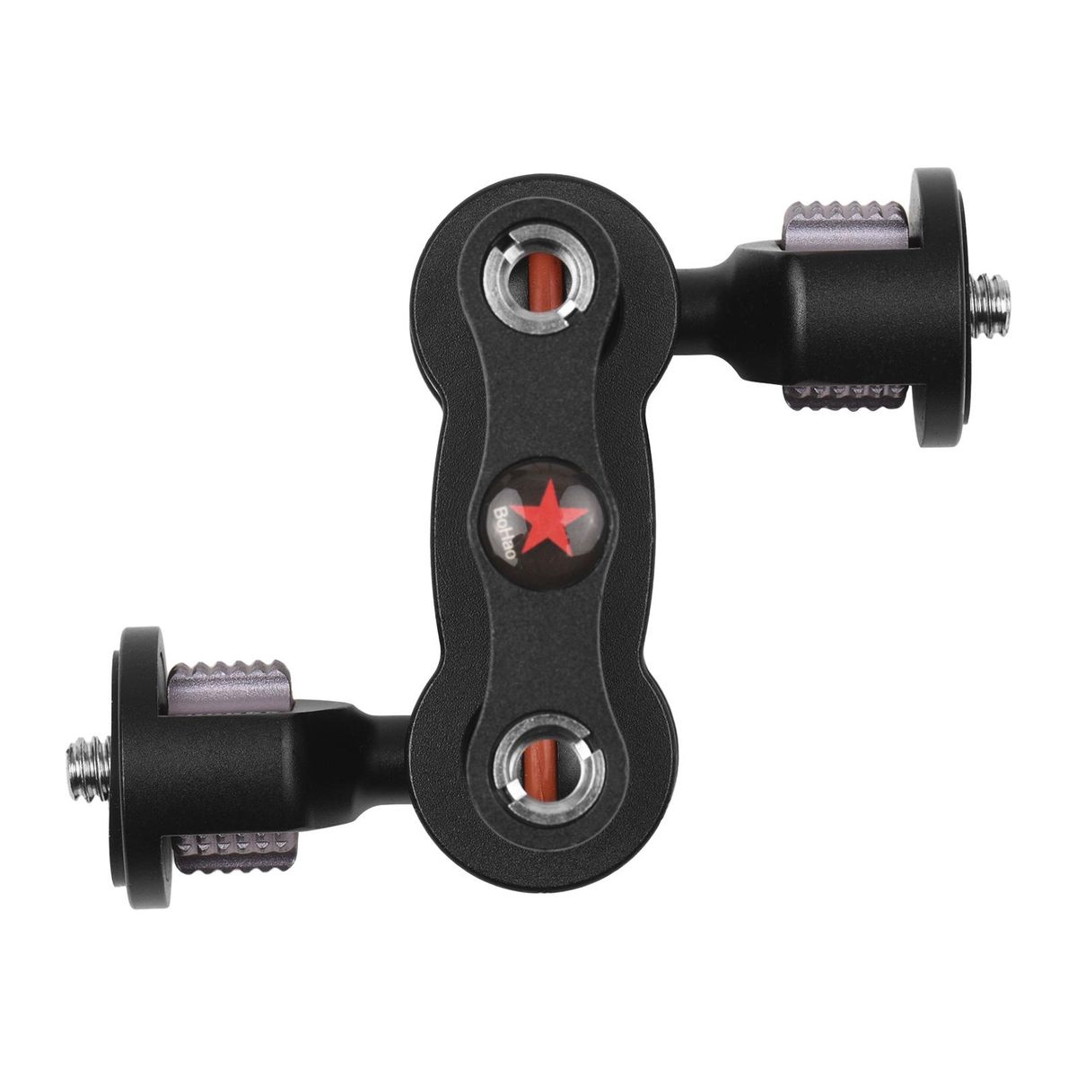 Andoer MA-113 Magic Arm Extension Bracket Monitor Mount Adapter Aluminum Alloy 1/4 Inch Screws Connection Dual Flexible Ball Heads for Mounting Video Monitor LED Light with Storage Box