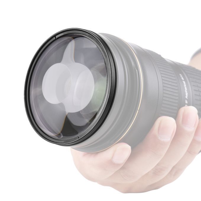 77mm Whirlpool Glass Prism Kaleidoscope Lens Filter Optical