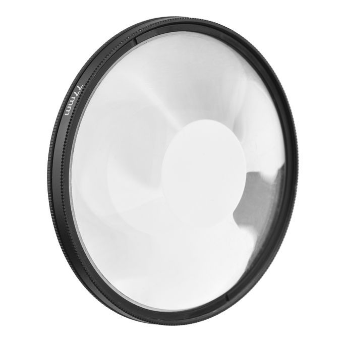 77mm Whirlpool Glass Prism Kaleidoscope Lens Filter Optical