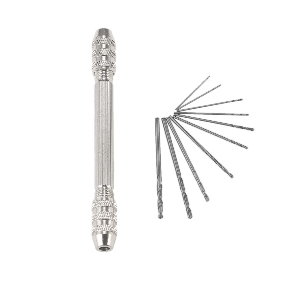 Professional Mini Hand Drill Set With 10pcs High-speed