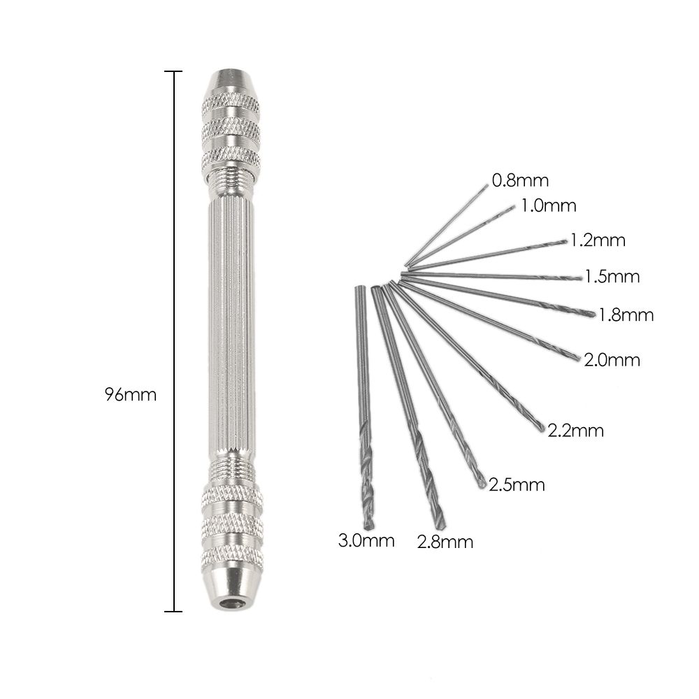 Professional Mini Hand Drill Set With 10pcs High-speed