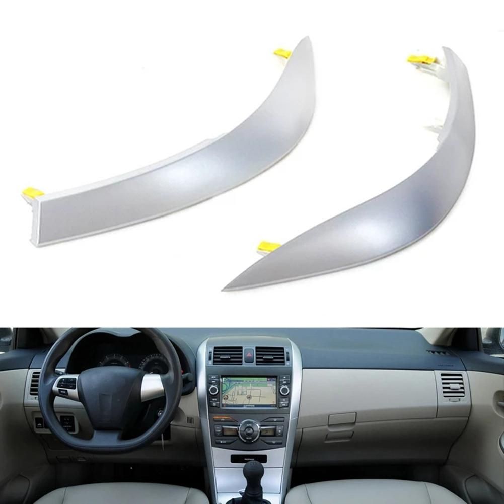 55436-12040 Left Upper Side Central Dashboard Trim Strip for Toyota Corolla 07-13 A/C Air Vent Outlet Frame Trim Panel