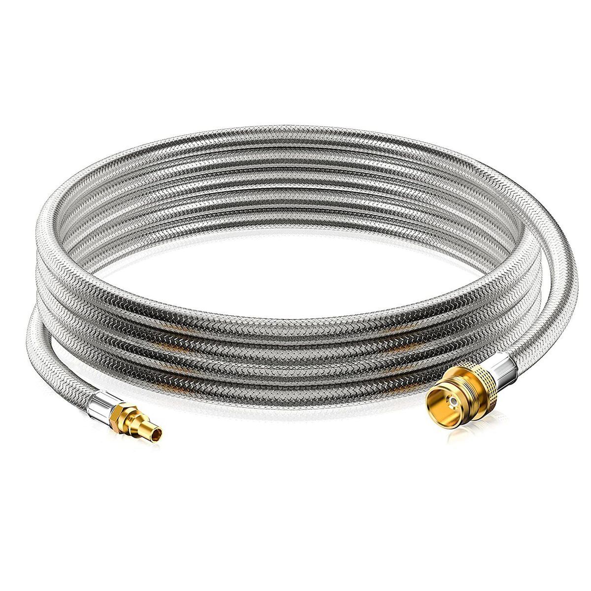 7ft Stainless RV Propane Quick Connect Hose for RV to Grill 1/4 Inch RV Propane Quick Connect Hose for 1 lb Portable Appliance to RV 1/4 Inch Female Quick Disconnect