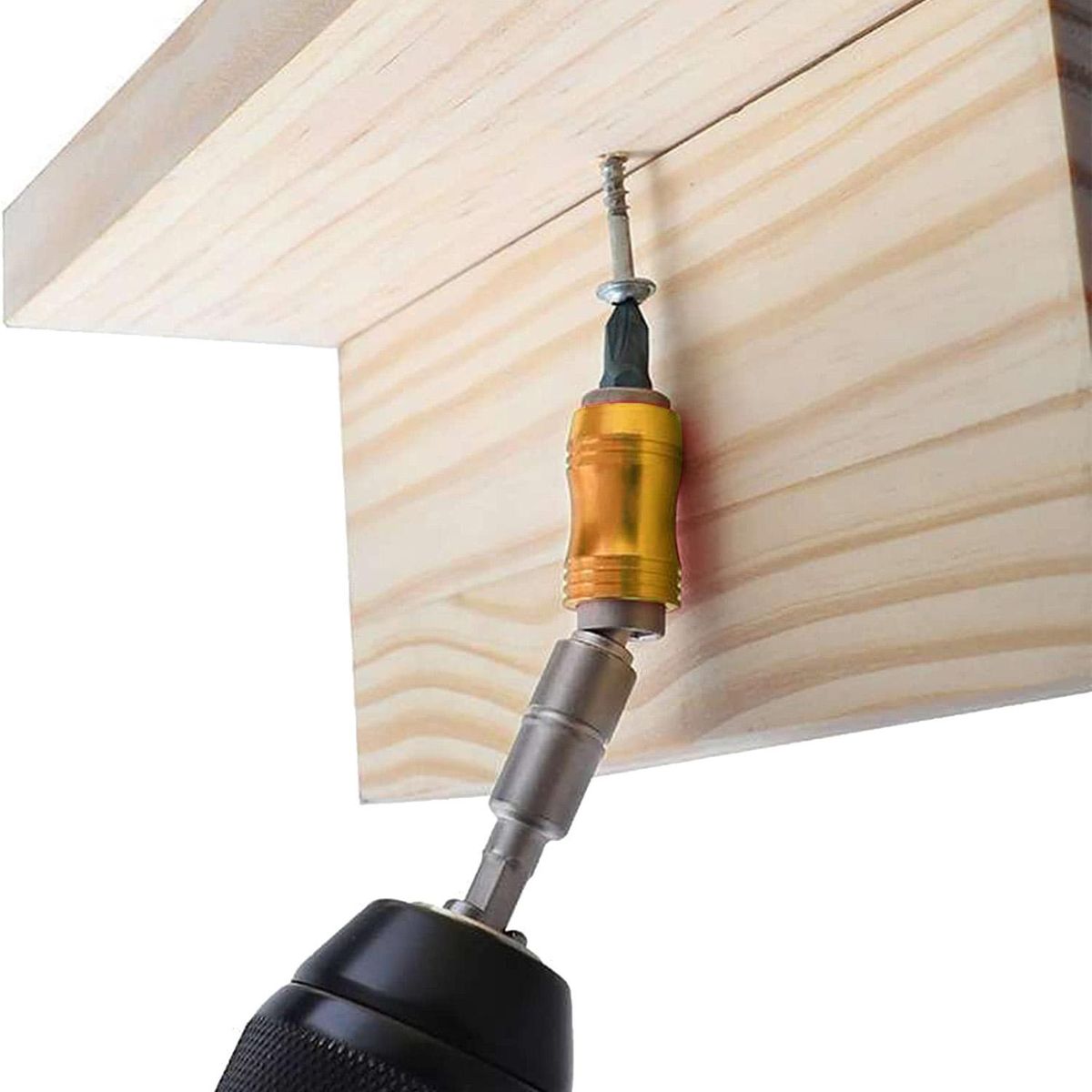 2PCS Magnetic Drill Head Bracket Magnetic Pivot Drill Head Bracket Magnetic Hexagonal Handle Adapter