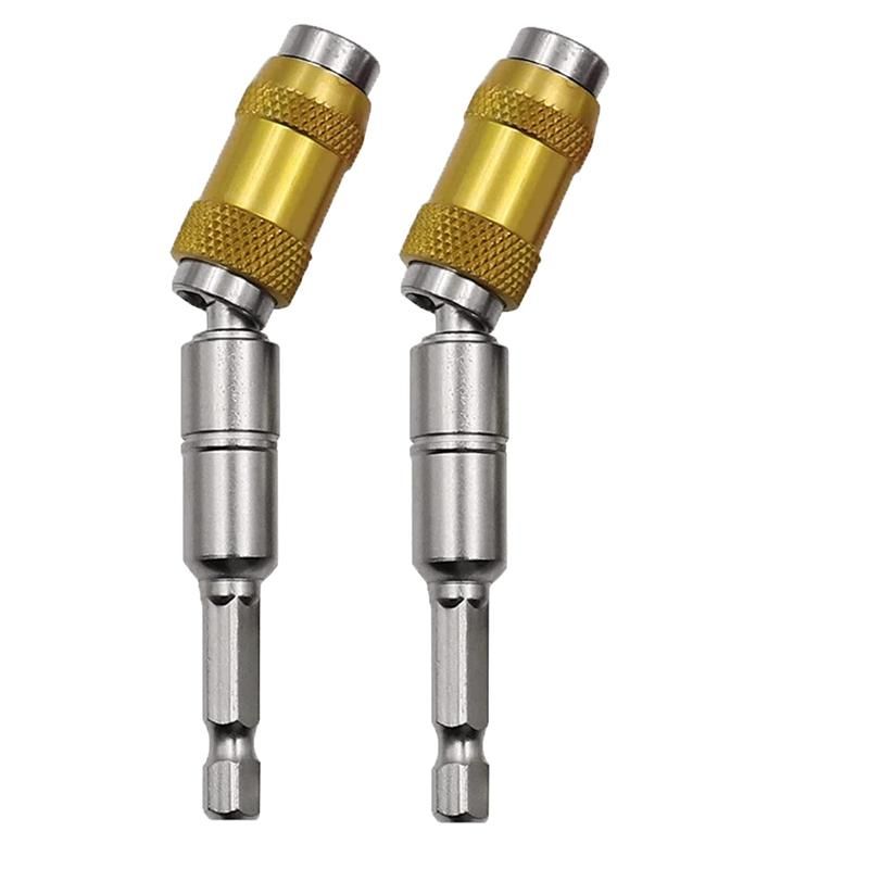 2PCS Magnetic Drill Head Bracket Magnetic Pivot Drill Head Bracket Magnetic Hexagonal Handle Adapter