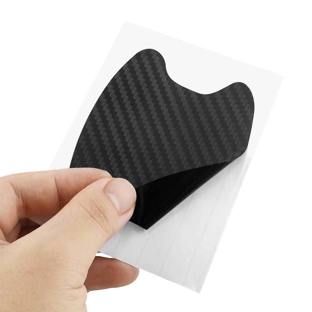 4pcs/lot Car Handle Protection Film Universal Invisible Carbon fiber Door Handle Stickers Scratches Resistant Stickers