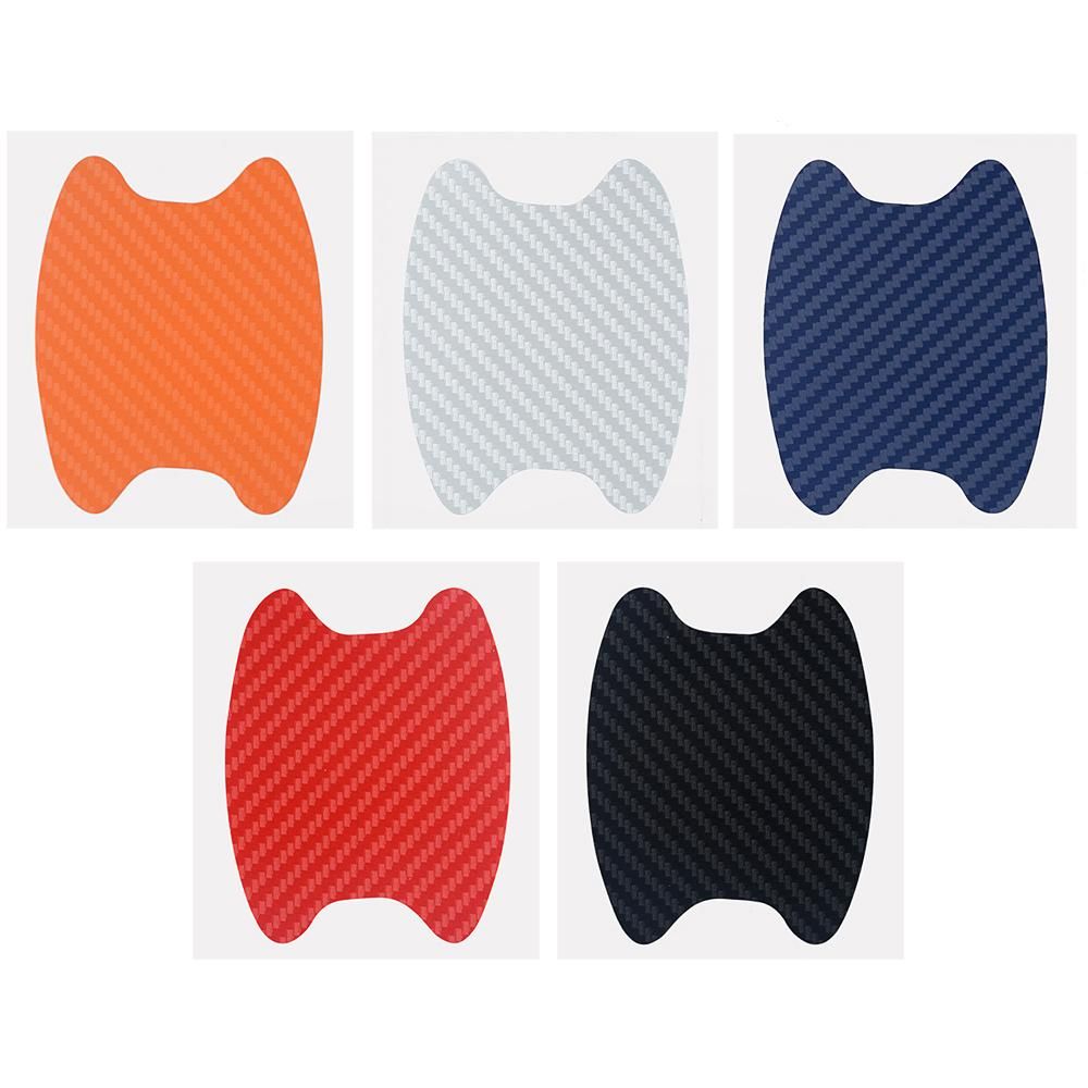 4pcs/lot Car Handle Protection Film Universal Invisible Carbon fiber Door Handle Stickers Scratches Resistant Stickers