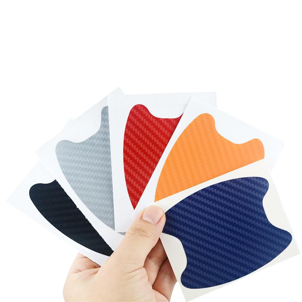 4pcs/lot Car Handle Protection Film Universal Invisible Carbon fiber Door Handle Stickers Scratches Resistant Stickers