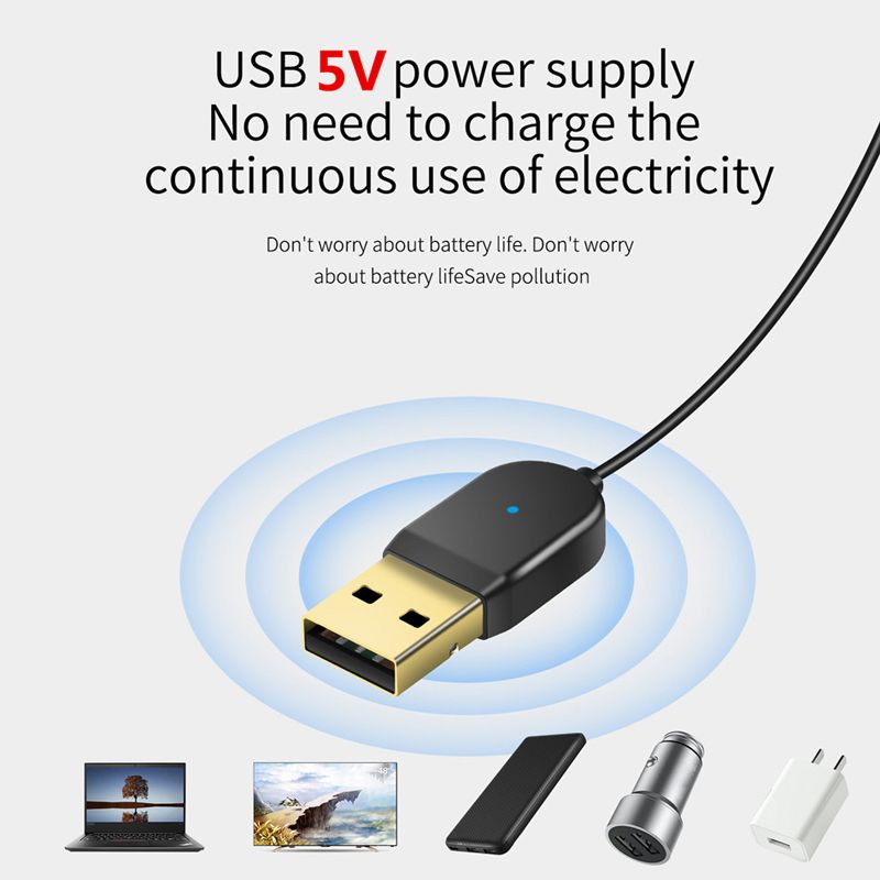 Oppselve USB Aux Bluetooth Car Kit Handsfree Auto Adapter
