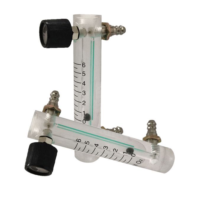 2Pcs Oxygen Ozone Gas Air Non-pulsating Flow Meter Flowmeter With