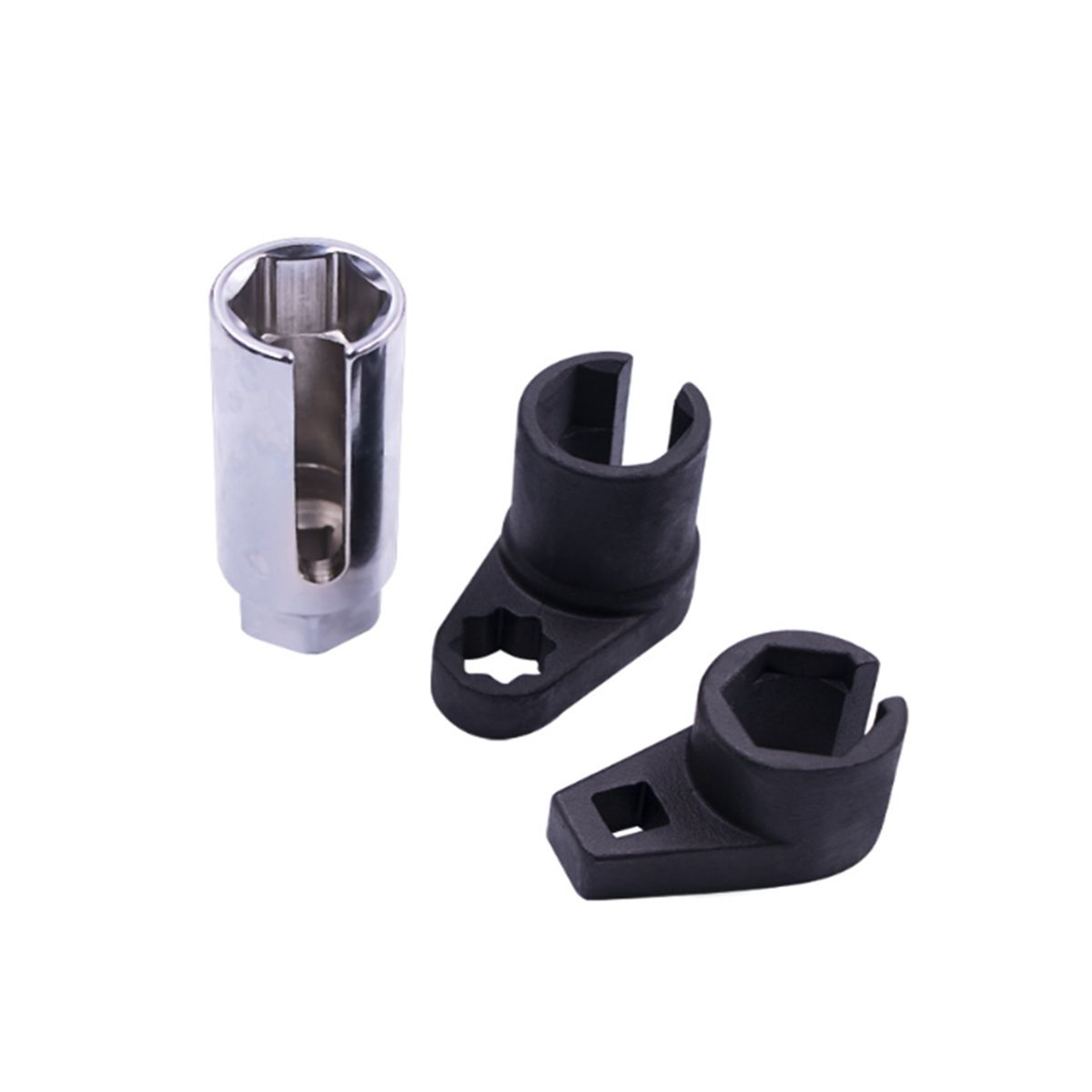 Oxygen Sensor Remover Socket 22Mm Sensor Socket Wrench 3 Pcs Wire Gate Accesses Sensor Side Preventing Damage To Wires