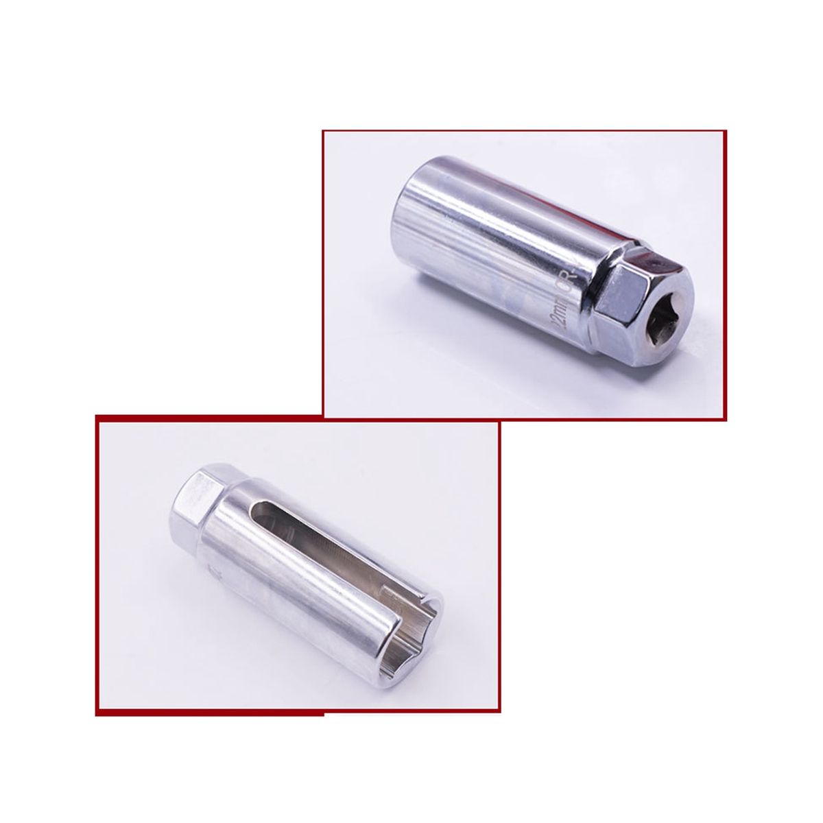Oxygen Sensor Remover Socket 22Mm Sensor Socket Wrench 3 Pcs Wire Gate Accesses Sensor Side Preventing Damage To Wires