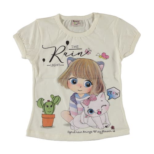 The Rain Light Girl T-shirt - Cream