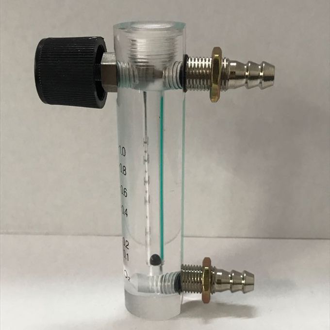 6X Oxygen Flow Meter Flowmeter With Control Valve For Oxygen Air 0