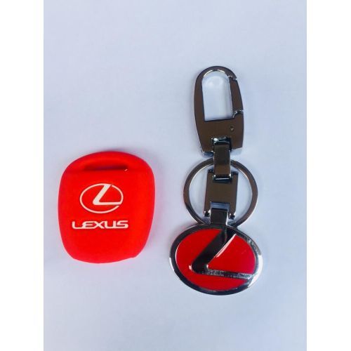 Lexus Key Holder + Silicon Remote Key Case Cover Red