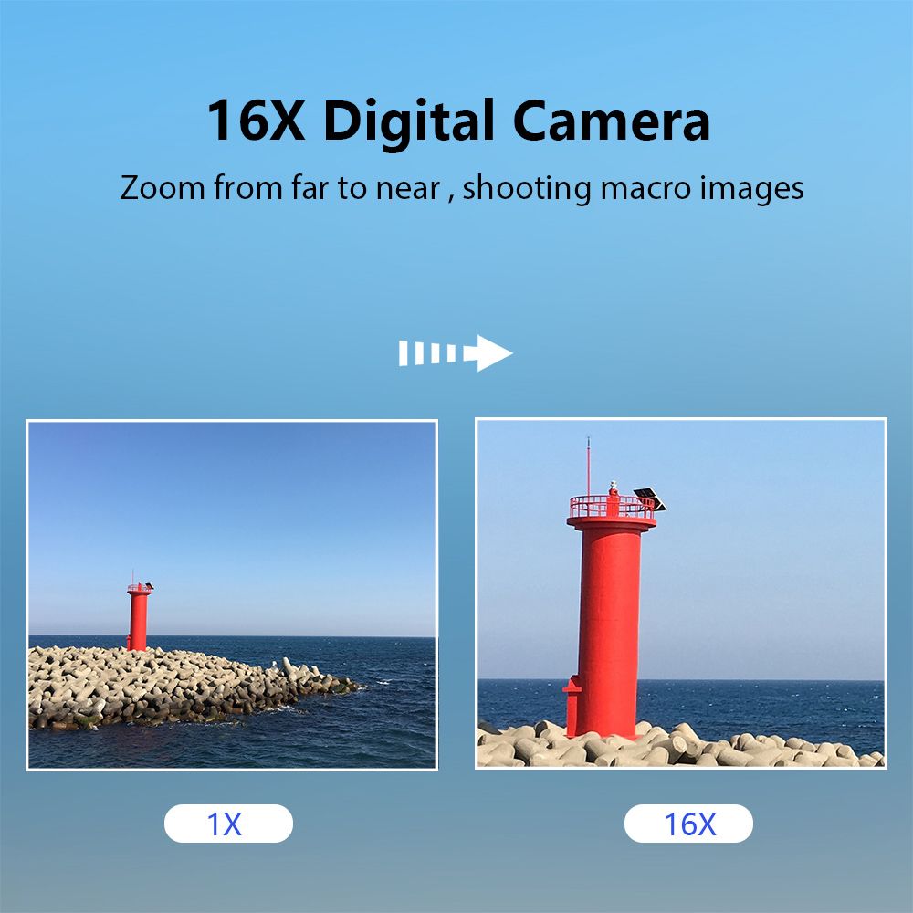 Portable 1080P Digital Camera Video Camcorder 44MP