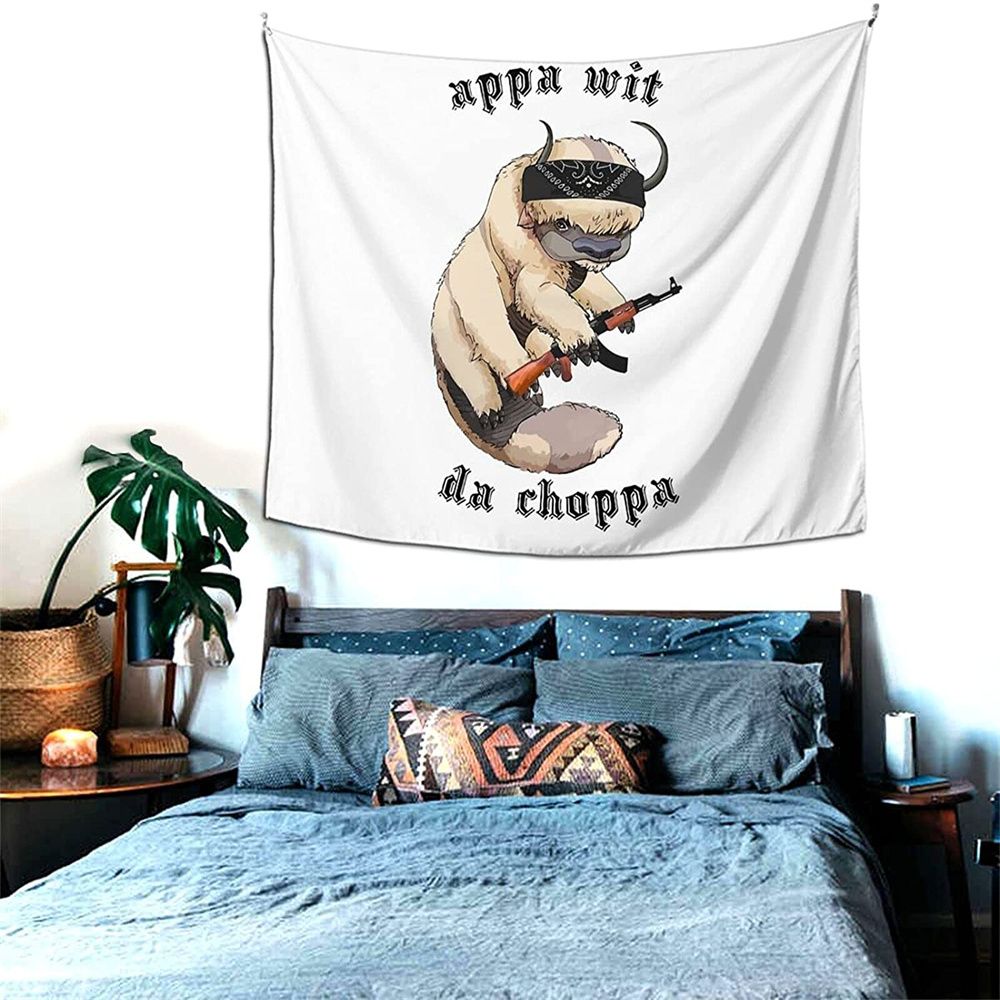 Appa With A Choppa Tapestry Boutique Wall Hanging Tapestry